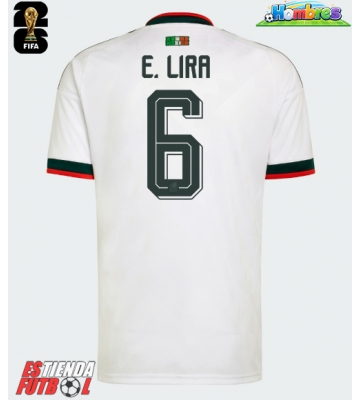 México Erik Lira #6 Segunda Equipación Mundial 2026 Manga Corta